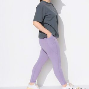 UNIQLO UV protection AIRism Leggings Purple